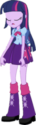Size: 727x2520 | Tagged: safe, edit, edited screencap, editor:homersimpson1983, screencap, twilight sparkle, human, equestria girls, g4, background removed, backpack, blouse, boots, bowtie, clothes, eyes closed, female, fingers, grab, hair, holding, not a vector, open mouth, puffy sleeves, shoes, simple background, skirt, socks, solo, teenager, transparent background