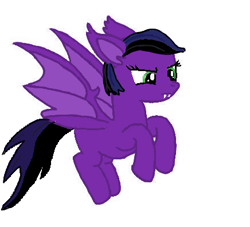 Size: 436x396 | Tagged: safe, artist:vanilla5751, oc, oc only, oc:nightwing, bat pony, pony, female, mare, simple background, solo, white background