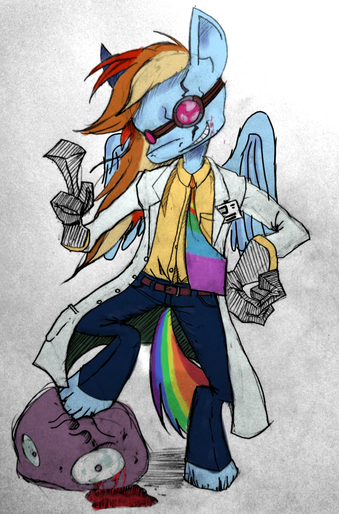 Semi Grimdark Rainbow Dash Pegasus Anthro Fanfic Rainbow Factory G Clothes