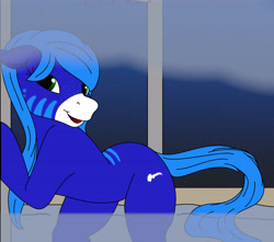 Size: 6775x6000 | Tagged: safe, artist:annette62, oc, oc only, oc:annette (g1), oc:annette (lewdpone), earth pony, pony, g1, bathroom, bathtub, cute, earth pony oc, female, g1 oc, looking at you, mare, open mouth, shower, smiling, smiling at you, solo, steam, water, wet, wet hair, wet mane