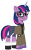 Size: 1109x1800 | Tagged: safe, artist:edy_january, artist:prixy05, sci-twi, twilight sparkle, pony, unicorn, equestria girls, g4, g5, my little pony: tell your tale, boots, captain, clothes, cpt.twilight, equestria girls ponified, girls und panzer, glasses, jacket, leader, marine, marines, military, military pony, military uniform, saunders, shirt, shoes, simple background, solo, stockings, thigh highs, transparent background, unicorn sci-twi, uniform