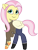 Size: 913x1200 | Tagged: safe, artist:edy_january, artist:prixy05, fluttershy, pegasus, pony, g4, g5, my little pony: tell your tale, boots, clothes, denim, girls und panzer, jacket, jeans, military, military pony, military uniform, pants, saunders, sergeant, sgt.fluttershy, shirt, shoes, shy, simple background, soldier, soldier pony, solo, transparent background, uniform