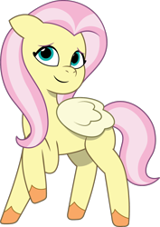 Size: 950x1343 | Tagged: safe, artist:prixy05, fluttershy, pegasus, pony, g4, g5, my little pony: tell your tale, female, g4 to g5, generation leap, mare, simple background, solo, transparent background, vector