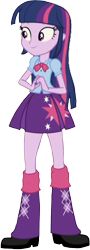 Size: 904x2515 | Tagged: safe, edit, edited screencap, editor:mrtoonlover83, screencap, twilight sparkle, human, equestria girls, g4, background removed, blouse, boots, bowtie, bust, clothes, female, hair, happy, legs, not a vector, puffy sleeves, shoes, simple background, skirt, smiling, solo, teenager, transparent background