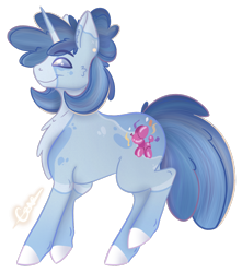 Size: 1308x1479 | Tagged: safe, artist:trashpanda czar, party favor, pony, unicorn, g4, chest fluff, concave belly, ear piercing, piercing, simple background, solo, transparent background