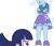 Size: 2936x2520 | Tagged: safe, edit, edited screencap, editor:mrtoonlover83, screencap, trixie, twilight sparkle, human, equestria girls, g4, my little pony equestria girls, background removed, boots, breasts, bust, clothes, crossed arms, female, hair, high res, hoodie, legs, looking up, not a vector, o mouth, open mouth, shoes, simple background, skirt, sweater, talking, teenager, top, transparent background, zipper