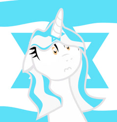 Size: 749x782 | Tagged: safe, artist:shawarmacat, pony, israel, nation ponies, ponified, solo, star of david