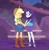 Size: 392x401 | Tagged: safe, screencap, applejack, rarity, human, equestria girls, g4, apple, belt, blushing, boots, clothes, collar, denim, denim skirt, food, high heels, holding hands, implied lesbian, implied rarijack, implied shipping, looking at each other, looking at someone, pocket, pockets, rarity peplum dress, shipping fuel, shirt, shoes, skirt, teenager, water, waterfall