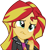 Size: 2337x2520 | Tagged: safe, edit, edited screencap, editor:mrtoonlover83, screencap, sunset shimmer, human, equestria girls, g4, my little pony equestria girls: rainbow rocks, background removed, clothes, female, fingers, hair, head tilt, high res, jacket, leather, leather jacket, not a vector, simple background, solo, teenager, teeth, top, transparent background, wince