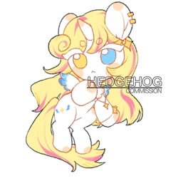 Size: 1000x1000 | Tagged: oc name needed, safe, artist:hedgehog29271, oc, oc only, alicorn, pony, :<, alicorn oc, beanbrows, bracelet, colored eyelashes, colored wings, colored wingtips, cyan eyes, ear piercing, earring, eyebrows, female, flying, heterochromia, horn, jewelry, mare, necklace, obtrusive watermark, piercing, simple background, solo, watermark, white background, white eyelashes, wings, yellow eyes
