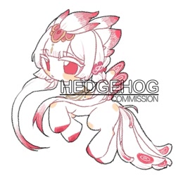 Size: 1000x1000 | Tagged: safe, artist:hedgehog29271, oc, oc only, pegasus, pony, commission, female, headdress, jewelry, mare, necklace, simple background, solo, watermark, white background