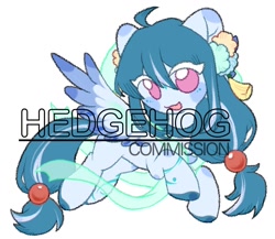 Size: 1150x1000 | Tagged: safe, artist:hedgehog29271, oc, oc only, pegasus, pony, colored wings, female, hair accessory, mare, simple background, solo, tassels, watermark, white background, wings