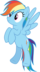 Size: 3000x5411 | Tagged: safe, artist:cloudy glow, rainbow dash, pegasus, pony, g4, the mysterious mare do well, .ai available, cute, dashabetes, female, simple background, solo, transparent background, vector