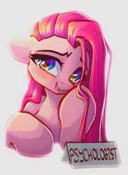 Size: 935x1279 | Tagged: safe, alternate version, artist:chaosangeldesu, pinkie pie, earth pony, pony, g4, cute, cuteamena, looking at you, pinkamena diane pie, smiling, smiling at you, solo