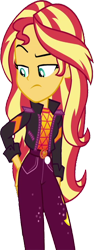 Size: 946x2520 | Tagged: safe, edit, edited screencap, editor:mrtoonlover83, screencap, sunset shimmer, human, equestria girls, g4, background removed, female, not a vector, simple background, solo, transparent background, wrong aspect ratio