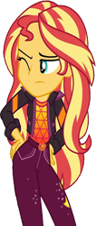 Size: 1071x2520 | Tagged: safe, edit, edited screencap, editor:mrtoonlover83, screencap, sunset shimmer, human, equestria girls, g4, background removed, female, not a vector, simple background, solo, transparent background