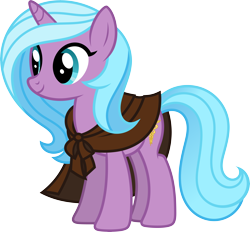 Size: 9246x8565 | Tagged: safe, artist:starryshineviolet, gameloft, idw, radiant hope, crystal pony, pony, unicorn, g4, absurd resolution, cloak, clothes, female, idw showified, mare, show accurate, simple background, solo, transparent background, vector