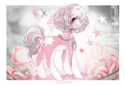 Size: 1280x882 | Tagged: safe, artist:stearinka, oc, oc only, earth pony, pony, adoptable, female, mare, solo, veil