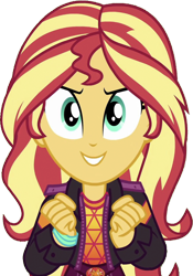 Size: 1767x2520 | Tagged: safe, edit, edited screencap, editor:mrtoonlover83, screencap, sunset shimmer, human, equestria girls, g4, background removed, female, not a vector, simple background, smiling, solo, transparent background