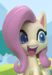 Size: 756x1080 | Tagged: safe, screencap, fluttershy, pegasus, pony, dance dance, g4, g4.5, my little pony: stop motion short, cropped, cute, open mouth, smiling, solo