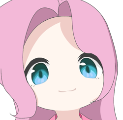 Size: 813x790 | Tagged: safe, artist:cz, part of a set, fluttershy, human, g4, :3, anime style, bust, close-up, extreme close-up, female, humanized, looking at you, mutsuki face, no nose, simple background, solo, white background