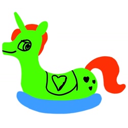Size: 1326x1326 | Tagged: safe, anonymous artist, inflatable pony, inflatable, rocking horse, simple background, white background