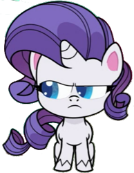 Size: 286x368 | Tagged: safe, edit, edited screencap, editor:pascalmulokozi2, screencap, rarity, pony, unicorn, disappearing act, g4.5, my little pony: pony life, background removed, female, mare, not a vector, simple background, solo, transparent background, unamused