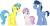 Size: 5819x3000 | Tagged: safe, artist:cloudy glow, blues, lemon hearts, noteworthy, sweetie belle, earth pony, pony, unicorn, for whom the sweetie belle toils, g4, female, filly, foal, male, mare, simple background, stallion, transparent background, trio, vector