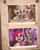 Size: 1501x1875 | Tagged: safe, artist:jewellier, part of a set, marble pie, pinkie pie, earth pony, pony, series:ask the pie sisters, g4, ask, baby, baby pie, baby pony, crystal, cute, cuteamena, daaaaaaaaaaaw, diaper, diapinkes, female, filly, filly marble pie, filly pinkie pie, foal, hair over eyes, hair over one eye, happy, heart, missing teeth, mlp art ask (ru), old photo, part of a series, photo album, pickaxe, pie sisters, pie twins, pinkamena diane pie, siblings, sisters, twins, younger