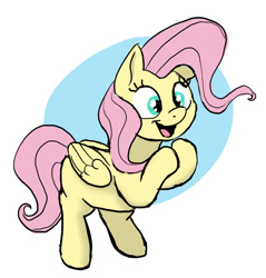 Size: 1280x1340 | Tagged: safe, artist:doodledonutart, fluttershy, pegasus, pony, g4, bipedal, clapping, cute, daaaaaaaaaaaw, female, happy, mare, open mouth, open smile, raised hoof, shyabetes, simple background, smiling, solo, white background
