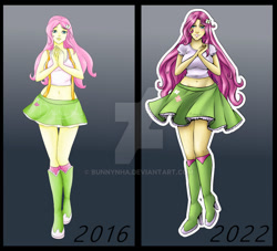 Size: 1024x931 | Tagged: safe, artist:bunnynha, fluttershy, human, equestria girls, g4, deviantart watermark, obtrusive watermark, redraw, solo, watermark