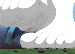Size: 2919x2139 | Tagged: safe, artist:az12lol, shining armor, unicorn, anthro, plantigrade anthro, g4, barefoot, barefooting, big feet, crush fetish, crushing, feet, fetish, foot fetish, foot focus, high res, legs, macro, male, male feet, mega giant, muscles, pictures of legs, soles, solo, toes