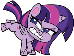 Size: 517x392 | Tagged: safe, artist:pascalmulokozi2, edit, edited screencap, screencap, twilight sparkle, alicorn, pony, g4.5, my little pony: pony life, the fast and the furriest, angry, background removed, female, kicking, mare, not a vector, simple background, solo, transparent background, twilight sparkle (alicorn)