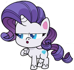 Size: 686x649 | Tagged: safe, edit, edited screencap, editor:pascalmulokozi2, screencap, rarity, pony, unicorn, g4, g4.5, my little pony: pony life, the best of the worst, :o, background removed, female, mare, not a vector, o mouth, open mouth, simple background, solo, transparent background