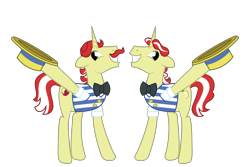 Size: 1800x1200 | Tagged: safe, artist:prixy05, flam, flim, pony, unicorn, g4, brothers, duo, flim flam brothers, male, siblings, simple background, stallion, transparent background, vector