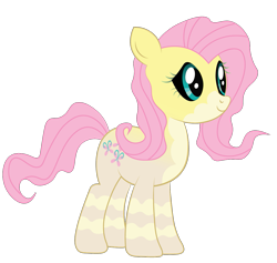 Size: 1199x1139 | Tagged: safe, artist:prixy05, fluttershy, kelpie, g4, black sclera, kelpiefied, simple background, solo, species swap, transparent background, vector