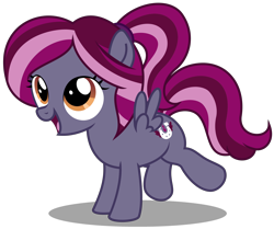 Size: 3730x3120 | Tagged: safe, artist:strategypony, oc, oc only, oc:spotlight splash, pegasus, pony, equestria daily, cute, equestria daily mascots, female, filly, foal, high res, looking up, ocbetes, pegasus oc, simple background, solo, transparent background, vector, wings, younger