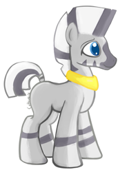 Size: 399x534 | Tagged: safe, artist:cottonsulk, oc, oc only, oc:zekke, zebra, male, simple background, solo, white background