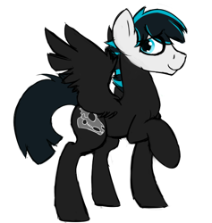 Size: 500x527 | Tagged: safe, artist:cottonsulk, oc, oc only, pegasus, pony, simple background, solo, white background