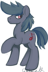 Size: 400x590 | Tagged: safe, artist:cottonsulk, oc, oc only, earth pony, pony, male, simple background, solo, stallion, white background