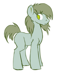 Size: 325x412 | Tagged: safe, artist:cottonsulk, oc, oc only, oc:spook, earth pony, pony, male, simple background, solo, stallion, white background