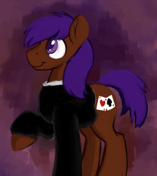 Size: 600x671 | Tagged: safe, artist:cottonsulk, oc, oc only, oc:lucky break, earth pony, pony, male, solo, stallion