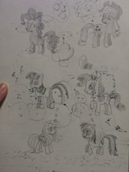 Size: 2736x3648 | Tagged: safe, artist:azhu, applejack, fluttershy, pinkie pie, rainbow dash, rarity, twilight sparkle, earth pony, pegasus, pony, unicorn, g4, my little pony: friendship is magic, season 1, high res, mane six, photo, traditional art