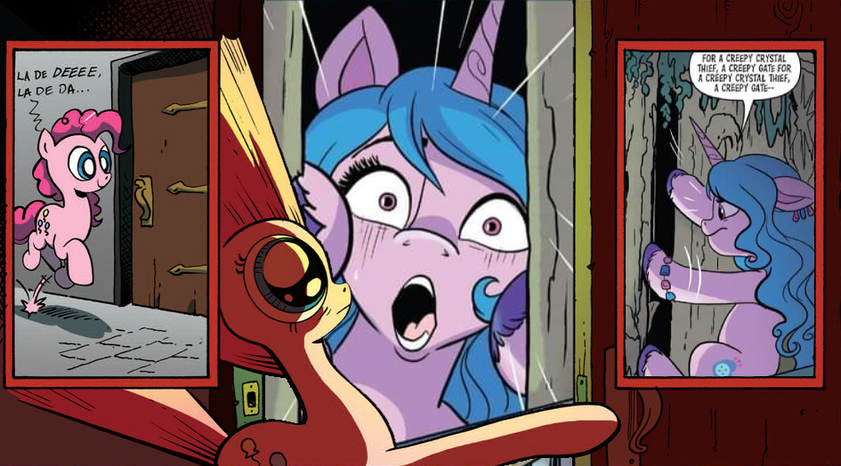 #3044018 - safe, edit, idw, official comic, izzy moonbow, pinkie pie ...