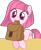 Size: 917x1131 | Tagged: safe, artist:muhammad yunus, artist:persephoneiabases, oc, oc only, oc:annisa trihapsari, earth pony, pony, g4, bag, base used, cute, earth pony oc, female, looking down, mare, medibang paint, ocbetes, simple background, smiling, solo, to saddlebags and back again, transparent background, vector