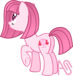 Size: 959x993 | Tagged: safe, artist:muhammad yunus, artist:persephoneiabases, oc, oc only, oc:annisa trihapsari, earth pony, pony, g4, annibutt, butt, earth pony oc, female, looking up, mare, open mouth, plot, rearing, simple background, solo, transparent background, watermark