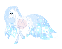 Size: 2900x2300 | Tagged: safe, artist:gigason, oc, oc only, oc:ice prism, earth pony, pony, clothes, dress, female, high res, mare, offspring, parent:rarity, simple background, solo, transparent background