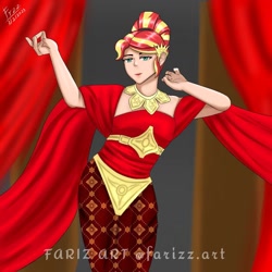 Size: 1024x1024 | Tagged: safe, artist:lencai123, sunset shimmer, human, g4, clothes, female, humanized, light skin, solo