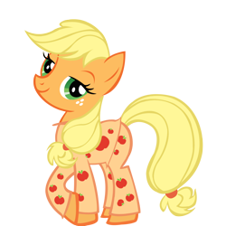 Size: 1200x1200 | Tagged: safe, artist:volt229, applejack, earth pony, pony, g4, clothes, cute, female, mare, pajamas, simple background, smiling, solo, transparent background