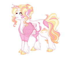 Size: 2900x2300 | Tagged: safe, artist:gigason, oc, oc only, oc:flower crown, pony, unicorn, female, high res, mare, simple background, solo, transparent background
